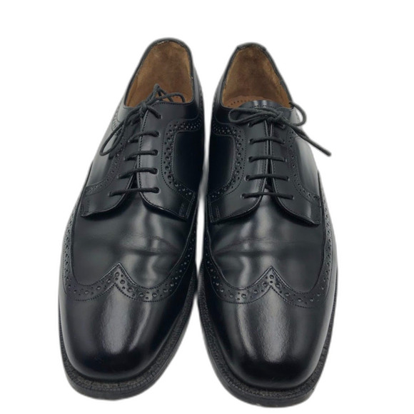 Johnston and Murphy by JM Men\'s Black Leather Wingtip Oxford Shoes Size 10.5 main image 11